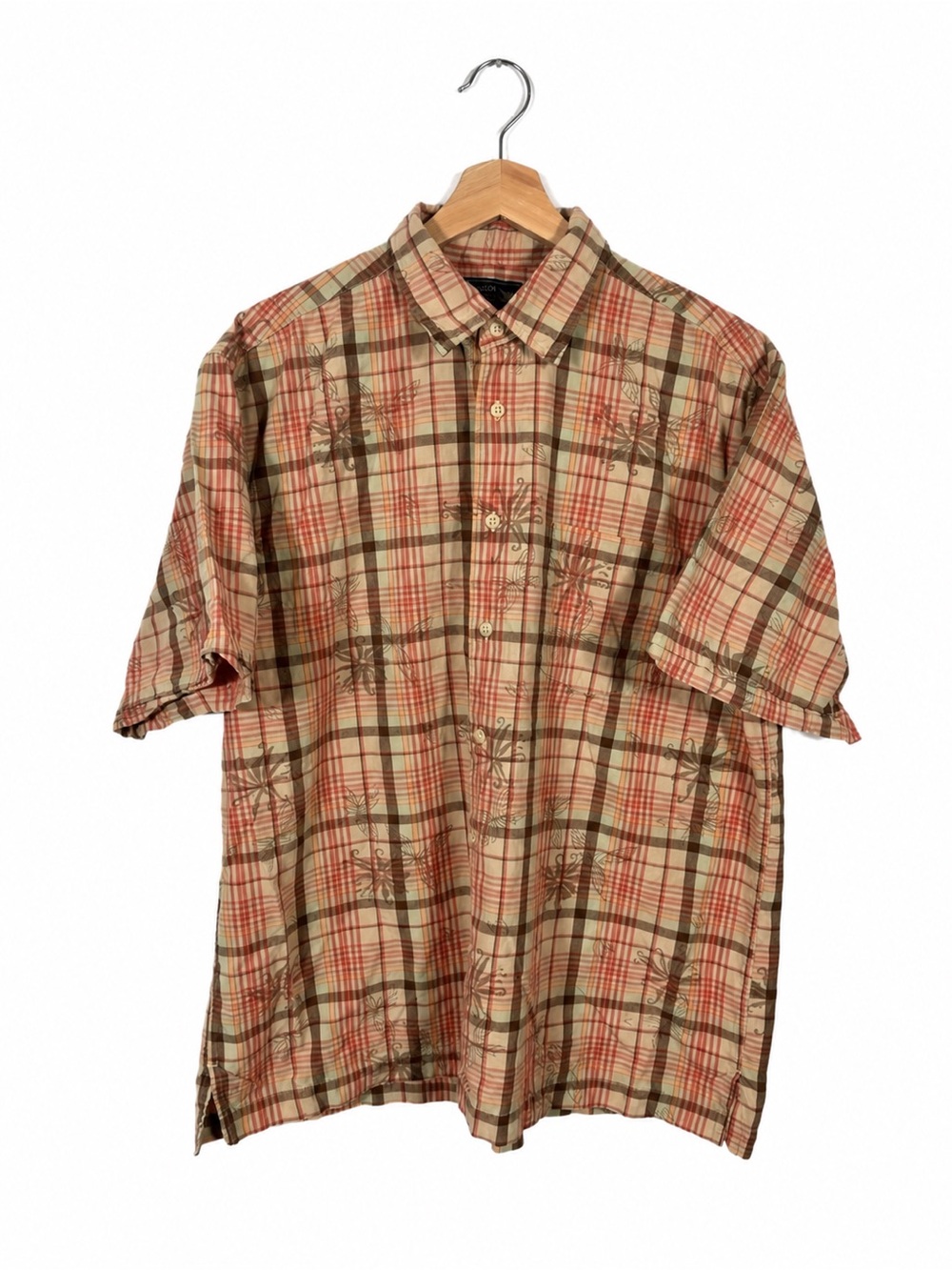 Arrow Men's Plaid Shirt Button Down Cotton Size L Casual Rustic Gorpcore Fall